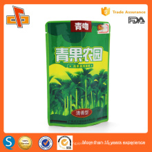 Hochwertige chinesische Lebensmittelqualität wiederverwendbare Stand-up wiederverwendbare Aluminium-Folie Reißverschluss-Tasche